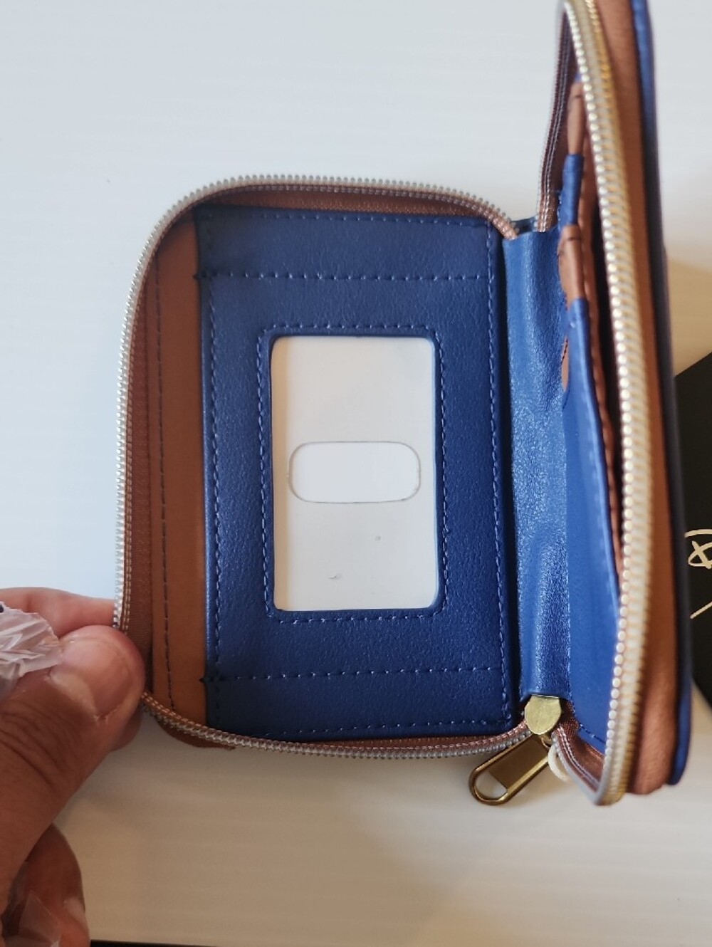 Loungefly Blue Stitch Floral Zip Wallet. - Picture 5 of 12
